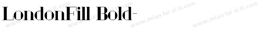 LondonFill Bold字体转换